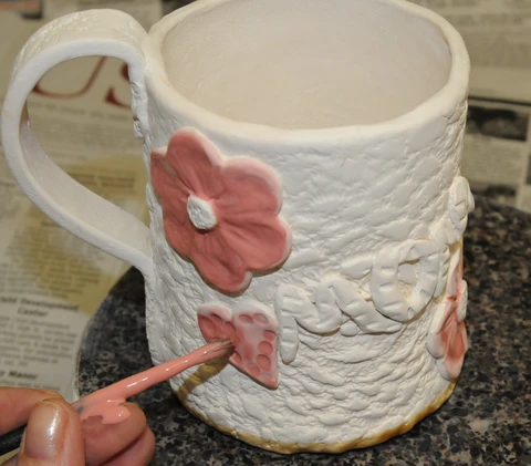 glaze low fire clay pottery ceramic mug